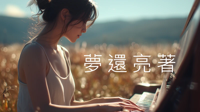 夢還亮著